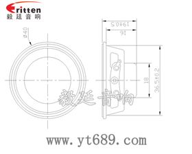 40mm钕铁硼故事机喇叭成品图