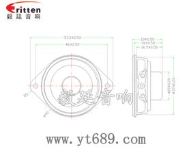 40mm双耳全频学习机喇叭成品图