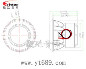 10寸超重低音汽车喇叭成品图