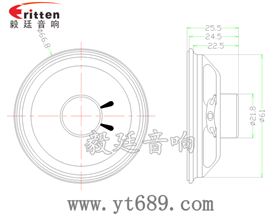 66mm4Ω5w蓝牙音响喇叭成品图