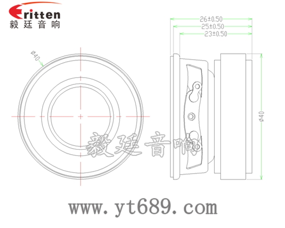 40mm13芯3瓦蓝牙音箱全频喇叭成品图 40mm13芯3瓦蓝牙音箱全频喇叭成品图
