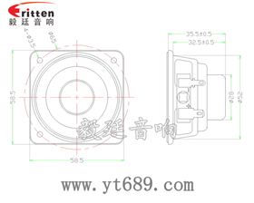 2.25寸20芯8瓦全频喇叭成品图 3瓦40mm外磁全频喇叭成品图