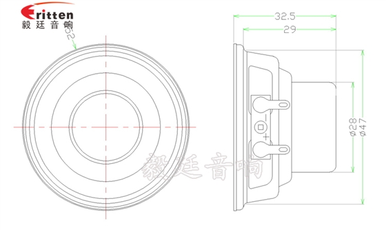 52mm蓝牙音箱喇叭成品图 90mm15W4欧全频喇叭成品图