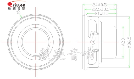 40mm5w高端内磁学习机喇叭成品图